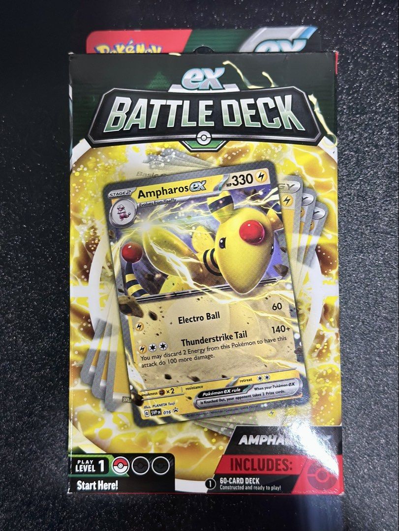 Pokemon EX Battle Deck - Ampharos EX & Victini EX (Category: Raw Singles) located in Makati City. Submitted by sandrasuarez (Listing ID 1454877812, Image 1). Description: Ampharos EX Battle Deck (60 cards) Victini EX Battle Deck (60 cards) - Ready to play right out of the box - Ideal for collectors and new Pokemon TCG players 1.5k each Location: Quezon City.