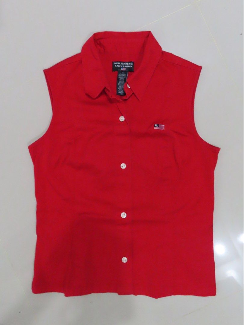 Polo Ralph Lauren Sleeveless Top (Category: Sleeveless) located in Pasay City. Submitted by 500below (Listing ID 1454906425, Image 1). Description: Worn: 2x.