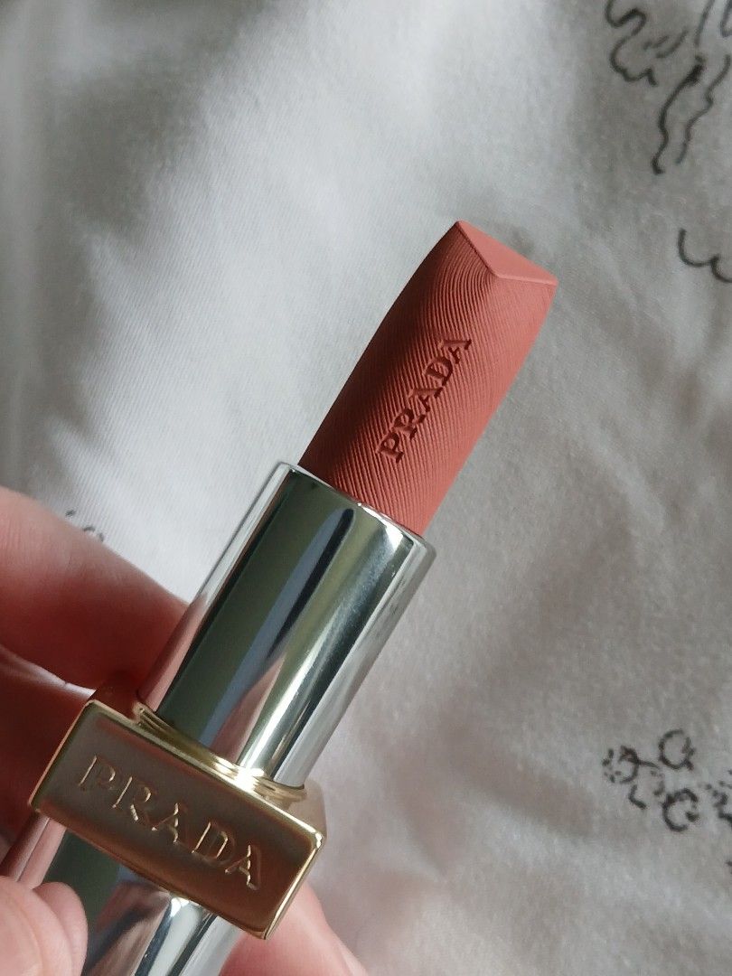 PRADA Monochrome Hyper Matte Lipstick P60 Brick Pink (Category: Makeup) located in Paranaque City. Submitted by thepennydreadful (Listing ID 1454807728, Image 2). Description: GUARANTEED AUTHENTIC Selling my extras. Bought in Korea this year. - PRADA Monochrome Hyper Matte Lipstick - Shade: P60 Brick Pink - Finish: Hyper Matte - Feature: Refillable - Versatile: Great for everyday or special occasions - Condition: Comes in original packaging.