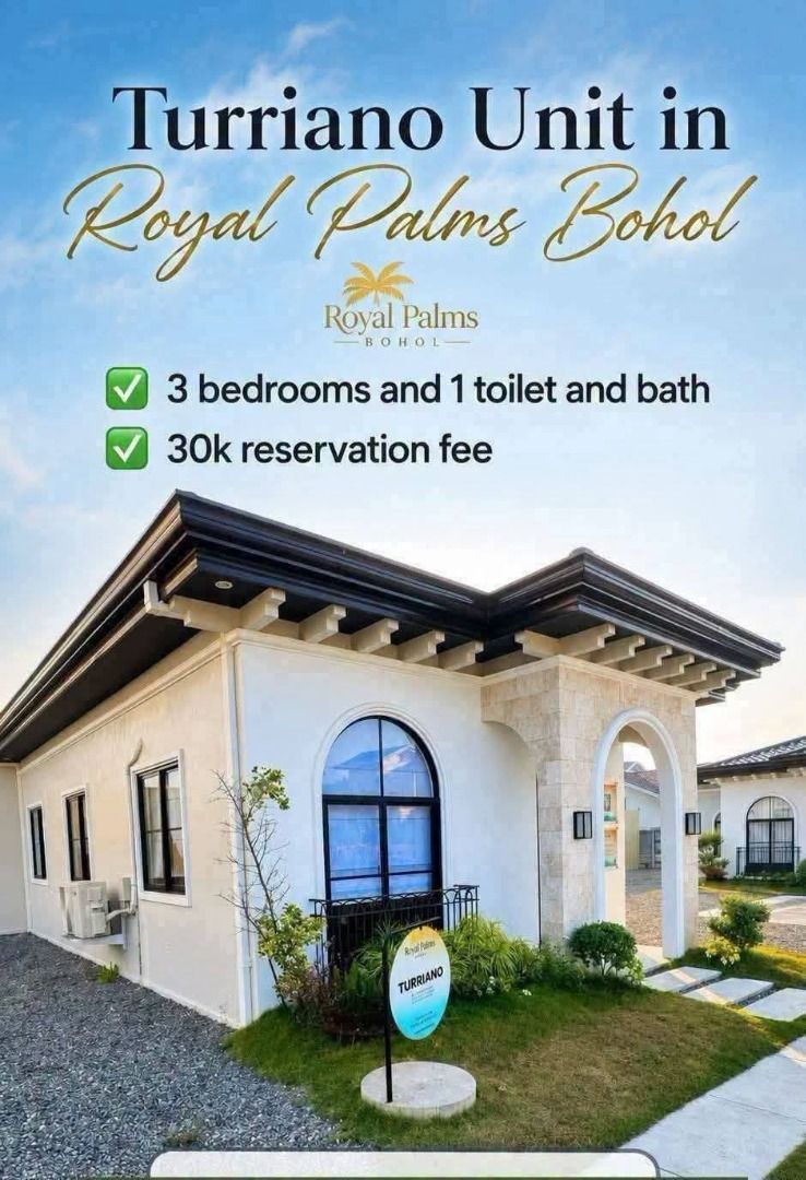 Pre-selling 3 Bedroom Bungalow Unit (Category: House & Lot) located in Caloocan City. Submitted by zion_alpha-jansen (Listing ID 1454849362, Image 2). Description: 🏡 Start Your Family's Next Chapter at Royal Palms Bohol! Imagine coming home to a modern Mediterranean-inspired home designed for growing families. ✨ 3 Bedrooms so you can give everyone their own comfortable space. ✨ 1 Toilet & Bath so you can enjoy everyday convenience. ✨ 56 sqm Floo