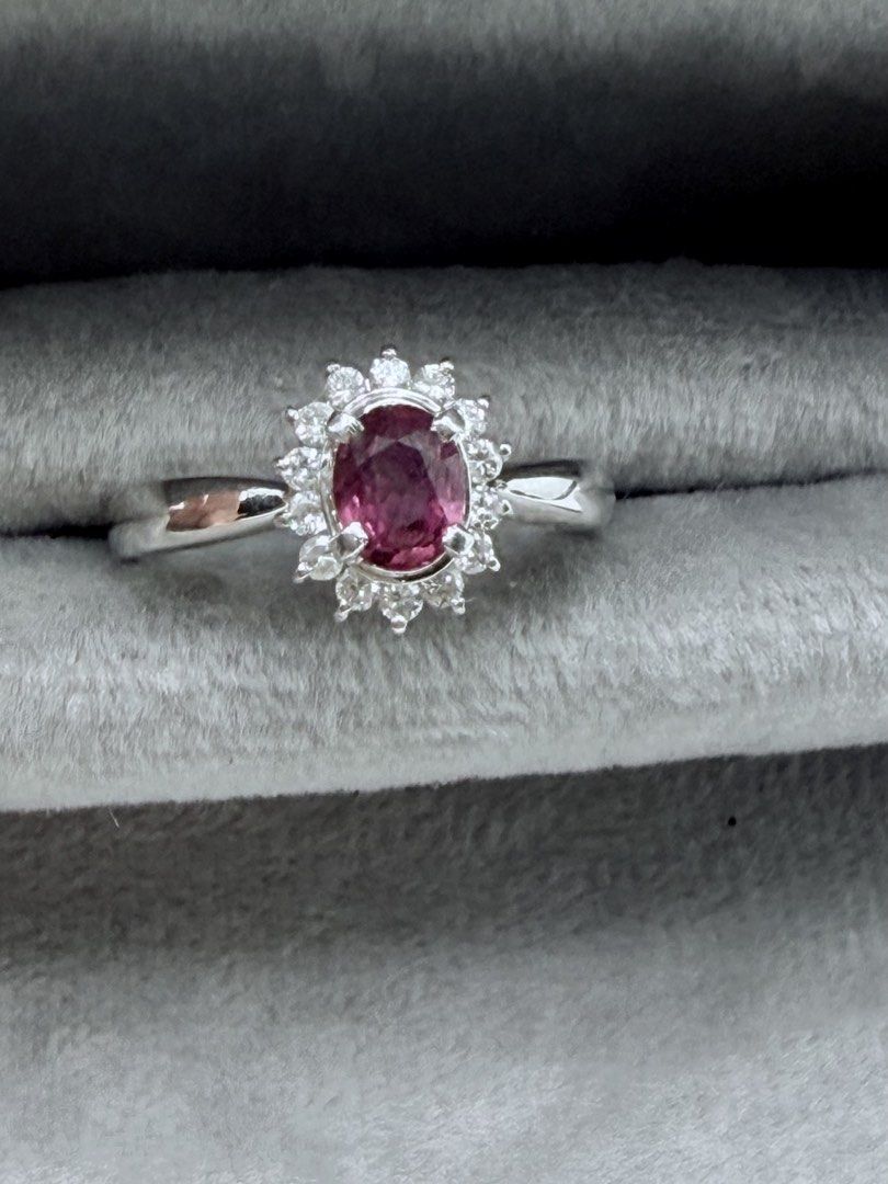 Ruby Diamond Ring (Category: Rings) located in Singapore. Submitted by Tenasious (Listing ID 1454899651, Image 2). Description: ❤️ A Classic Stunner — Ruby & Diamond in Perfect Harmony 💎 A beautifully crafted piece featuring a Natural Ruby paired with sparkling Natural Diamonds, set in elegant Pt850 Platinum. ❤️ Natural Ruby: 0.56 Carat 💎 Natural Diamond: 0.17 Carat ✨ Total Gemstone Weight: 0.73 Carat 💍 Ring Weight: 4.18g 🤍 Pt850 Hallmark 📏 
