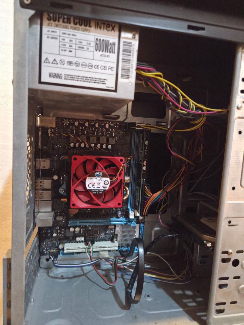 RUSH Intex PC Computer Unit *UNTESTED/AS-IS* (Category: Desktops) located in Taguig. Submitted by mightydept (Listing ID 1454825252, Image 3). Description: - Intex Black Computer Case - Front USB and Audio Ports - Includes 600W Intex Super Cool Power Supply - Untested; No power cord - Selling as is.
