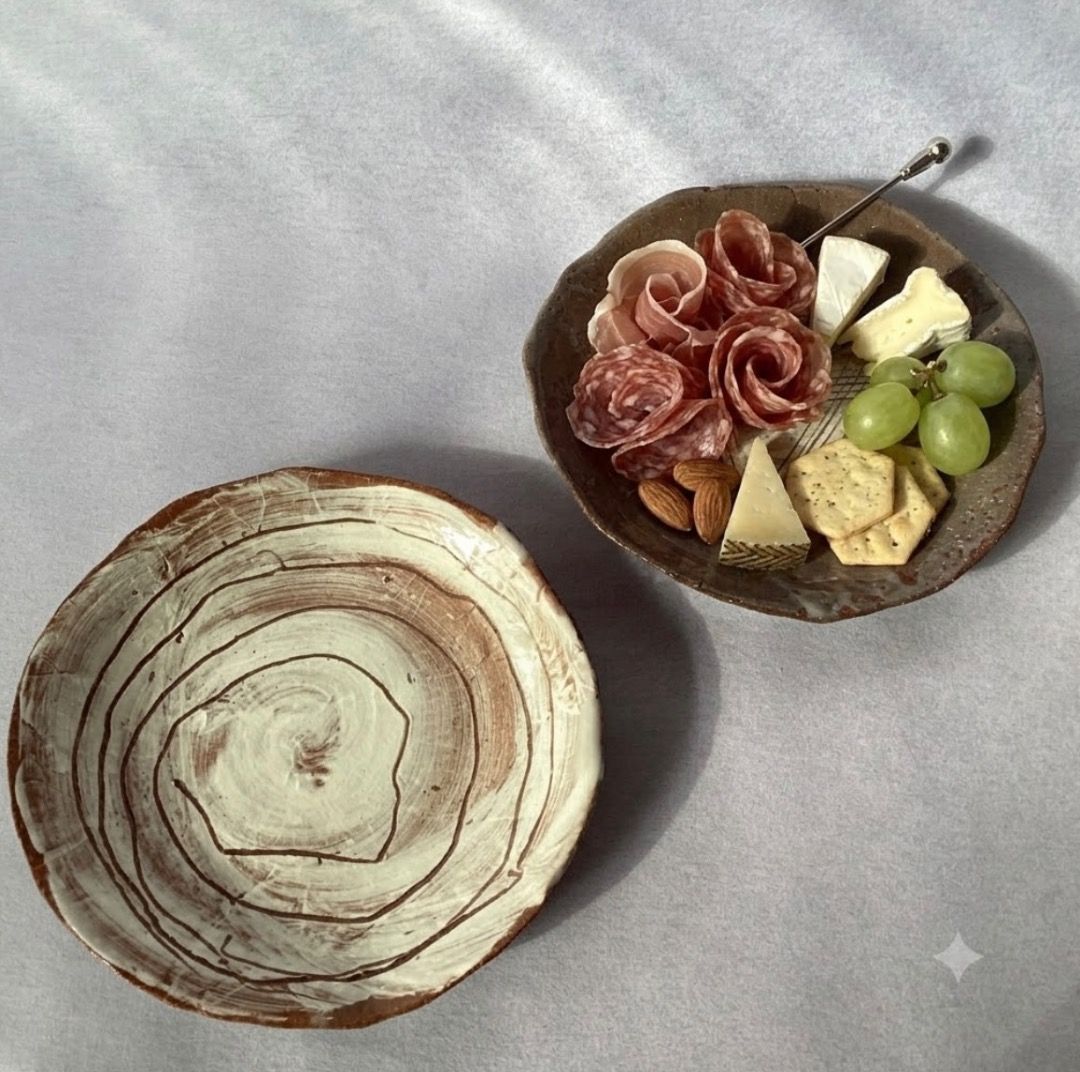 Rustic Wabi-Sabi Plates (Category: Dinnerware & Cutlery) located in Davao. Submitted by eclectic1925 (Listing ID 1454908289, Image 2). Description: Php350 for 2 Rustic Wabi-Sabi Plates H: 1 inch L: 6.5 inches Please REVIEW PHOTOS We use 100% repurposed packaging materials SF starts at Php70 via Flash Express First to pay.