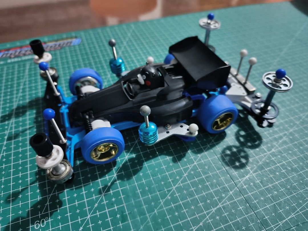 S2 BMAX RTR - KUMAMON (Category: Remote Control Toys) located in San Vicente. Submitted by rakamiael810 (Listing ID 1454924882, Image 3). Description: S2 BMAX RTR - KUMAMON🐻 Mix build S2 BMAX RTR 🏎 Tamiya - Chassis, Body, Wheelsets, Gear 4:1, Tail, alum.side extension,stabilizer & ball caps. Mix plates, mix rollers, mix screws & nuts. Copy dampers..