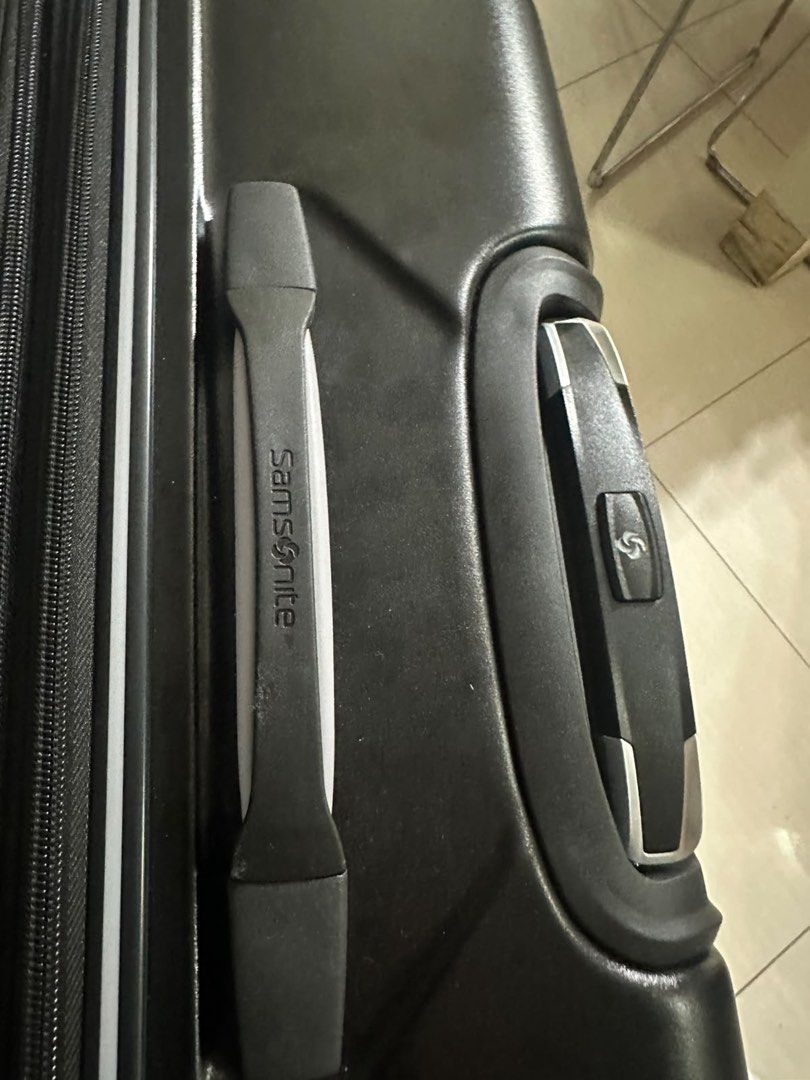 Samsonite Black Hardshell 2 suitcase (Category: Luggage) located in Mandaluyong City. Submitted by madb888 (Listing ID 1454841486, Image 3). Description: Bought in USA only used once - Durable black Samsonite hardshell spinner luggage - Features a secure TSA lock - Comfortable carry handles for easy transport - Smooth-rolling wheels for effortless mobility - Ample interior space for all your essentials - Perfect for any type of trip.