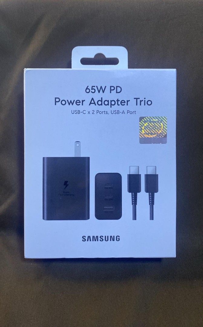 Samsung 65W PD POWER ADAPTER USB-C CABLE (Category: Chargers & Cables) located in Manila. Submitted by pricious (Listing ID 1454756702, Image 1). Description: .