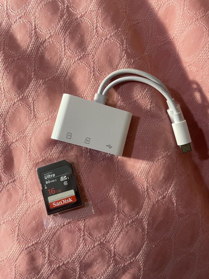 SanDisk 16gb SD Card (Category: Memory & SD Cards) located in Bulacan. Submitted by keytxcx (Listing ID 1454794019, Image 1). Description: SanDisk 16gb SD Card - Ultra - Speed: 80MB/s - Includes: USB-C Card Reader - Condition: Excellent - Ready to use! - Authentic! - Price is still negotiable!!! - With freebies - Rfs: not using - Dm me for more Inquiry - Payment first basis! - Mop: Gcash! - Mod: Jnt, Lalamove - Can do SDD! .