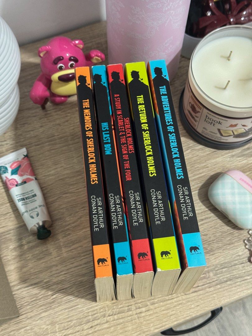 Sherlock Holmes Book Set (5 Books) (Category: Storybooks) located in San Jose. Submitted by lizbuxbaum (Listing ID 1454878774, Image 1). Description: 🏷️ Price: ₱940 (comes with a random free book) - Condition: Brand new - Payment first policy - MOP: Gcash, BPI (QR code only) - MOD: J&T, LBC (door-to-door or COP) *Meet-up: Waltermart Cabanatuan.