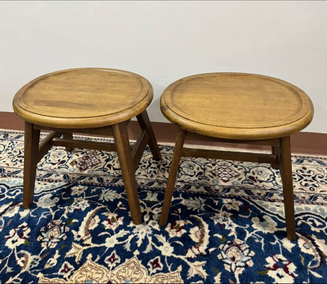 Side Table (Category: Tables & Sets) located in Meycauayan. Submitted by marygracecasimiro (Listing ID 1454876052, Image 2). Description: Available - Round Wooden Stool / Side Table Compact sturdy piece that can be used as a stool or small table in your space In good condition - minor scuffs 3.7k each Check photos first before buying✅ DM to Inquire🧡 Item will be sold AS IS. Please refrain from purchasing if you are particular about USED items an