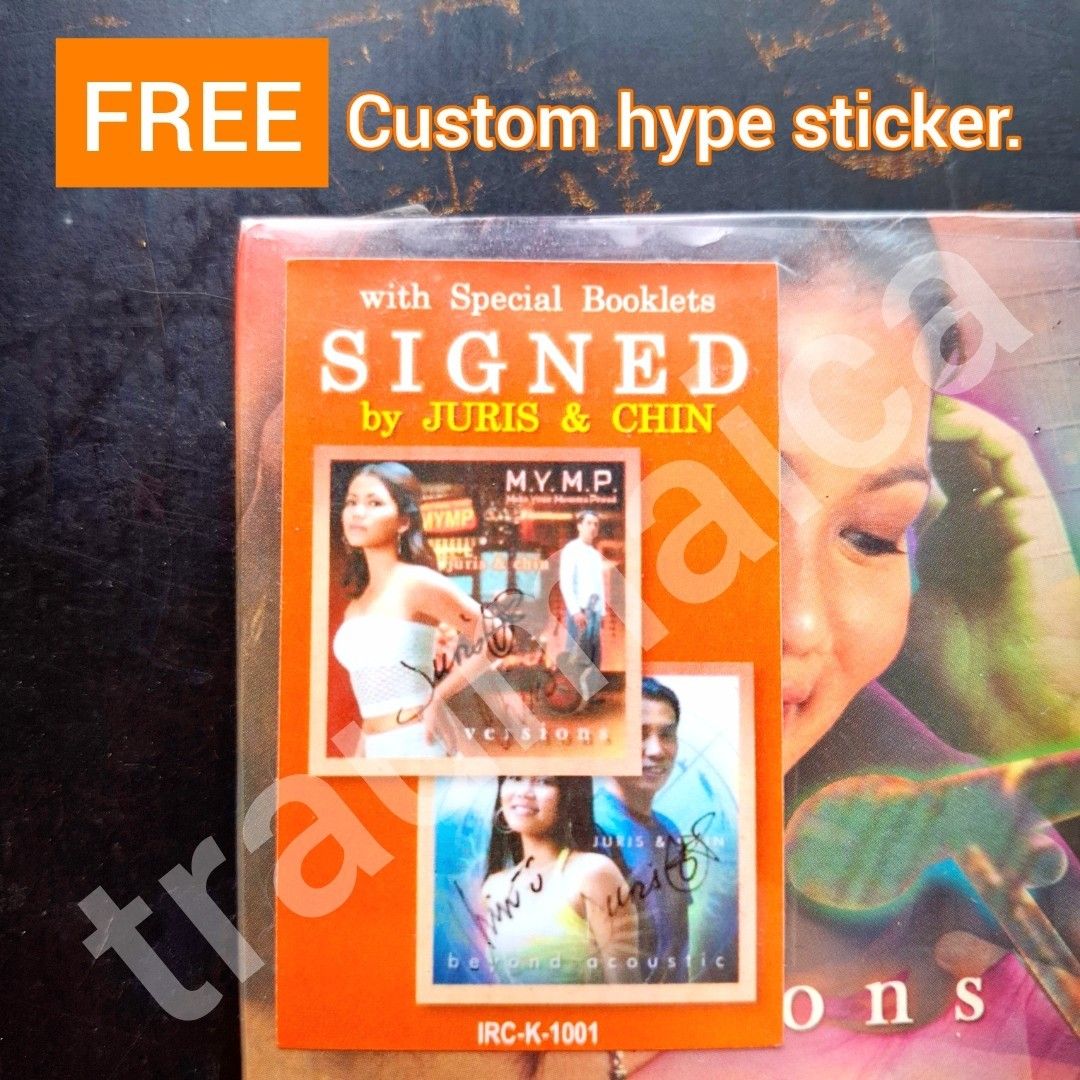 [SIGNED CD] MYMP - Versions & Beyond (2 CD Digipak Set) (Category: CDs & DVDs) located in Tarlac. Submitted by traumatica (Listing ID 1454809049, Image 2). Description: 💸 FOR SALE: MYMP - Versions & Beyond (Double CD Digipak Set) AUTOGRAPHED by Juris and Chin. Both booklets are signed by Juris & Chin. Discs are NM to VG+ conditions. MADE IN THE PHILIPPINES. - ACTUAL ITEM POSTED - FREEBIE: Custom hype sticker P2,999 (FIXED) + shipping fee NO RESE