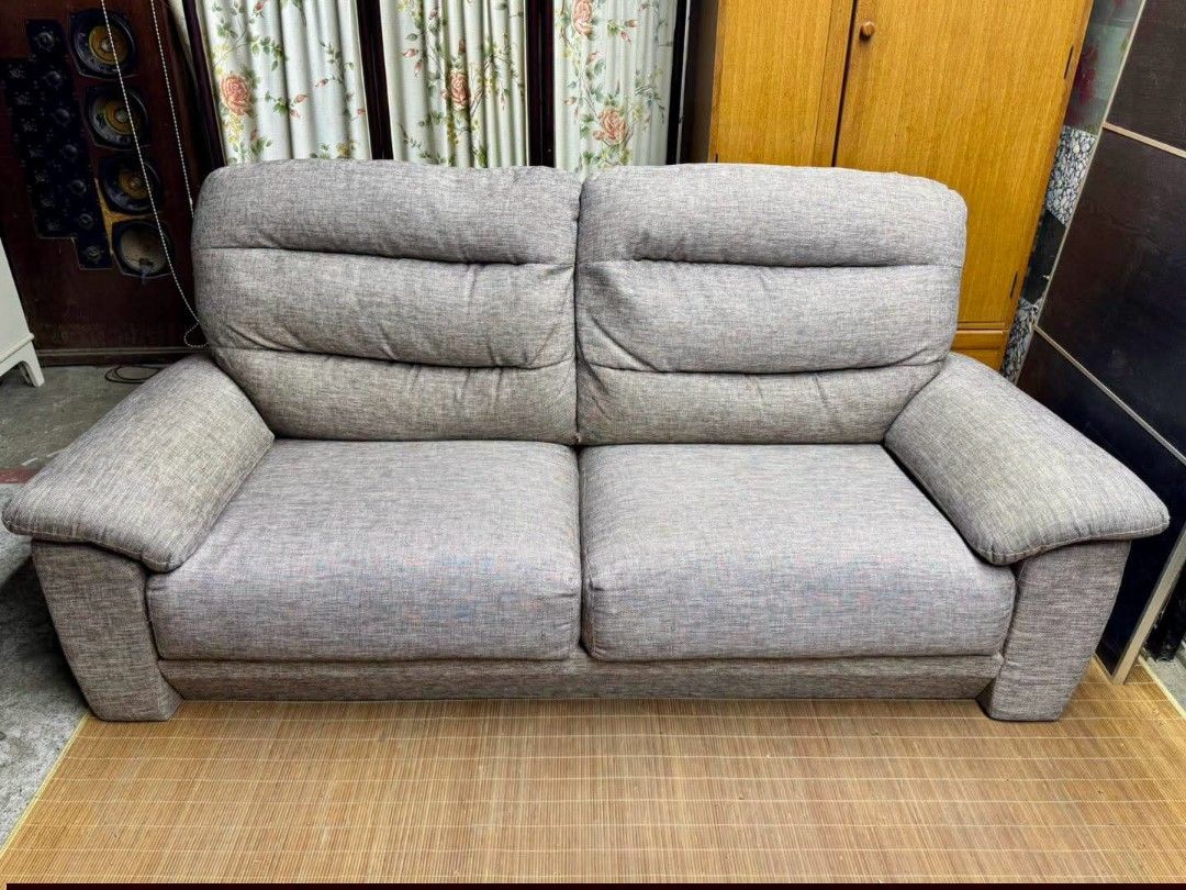 Sofa (Category: Sofas) located in Meycauayan. Submitted by marygracecasimiro (Listing ID 1454852084, Image 3). Description: NITORI 3-Seater Sofa 81”L x 34”W x 15”SH Php 15,,500💚💚.
