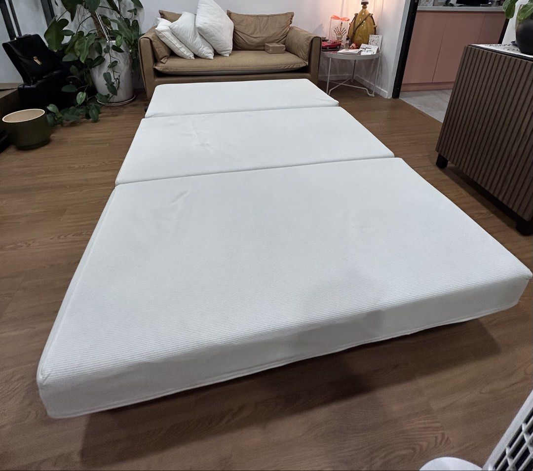 Sofa bed (Category: Sofas) located in Singapore. Submitted by txwfl (Listing ID 1454906221, Image 2). Description: Compact sofa bed comes with two pillows. Easy to assemble and disassemble. .