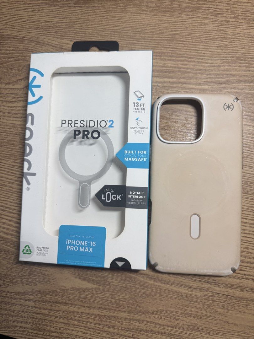Speck Iphone 16 pro max (Category: Cases & Sleeves) located in Bocaue. Submitted by cocro_crafts (Listing ID 1454901656, Image 2). Description: Original Speck Presidio 2 Pro Iphone 16 Pro Max Please see pictures for flaws .