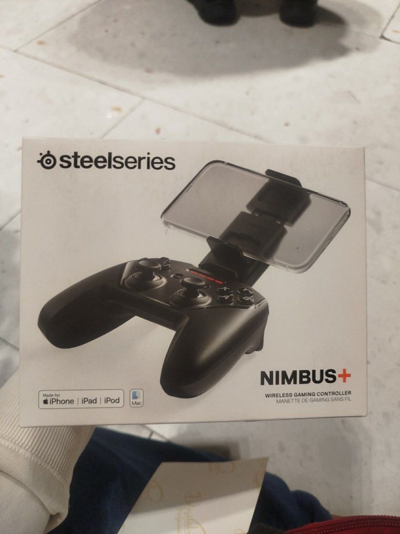 SteelSeries Nimbus+ Wireless Gaming Controller for iPhone/iPad (Category: Controllers) located in Manila. Submitted by gaby_gambe (Listing ID 1454825103, Image 1). Description: ‼️LISTING FOR A FRIEND‼️ NEVER OPENED, Retails for ₱4,500 His contact no.: 0919 428 1793 Negotiable, LOWBALLERS DNI!!! - SteelSeries Nimbus+ wireless gaming controller - Compatible with iPhone, iPad, and Mac - Clickable joysticks and tactile D-pad buttons - Built-in rechar