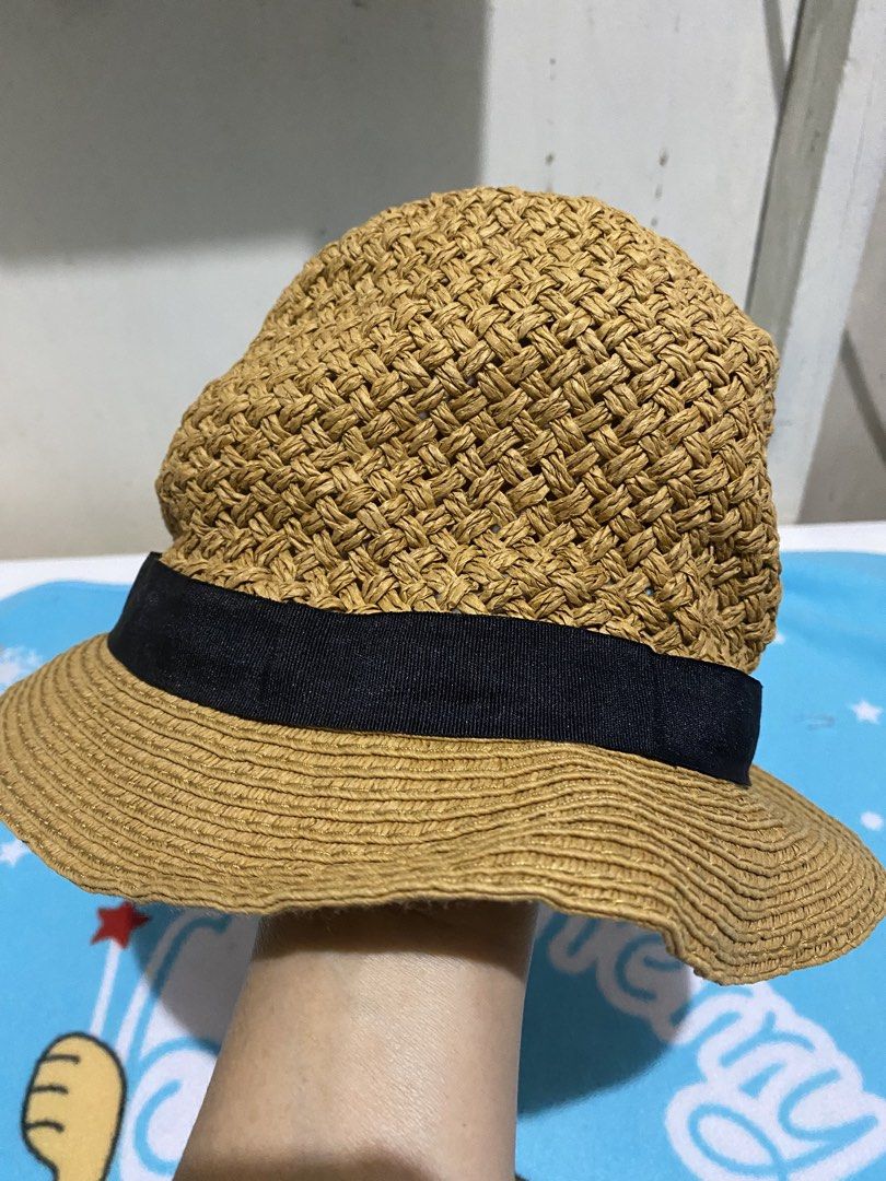Straw Bucket Hat with Black Ribbon (Category: Hats & Beanies) located in Manila. Submitted by resi.diaz (Listing ID 1454926319, Image 2). Description: .