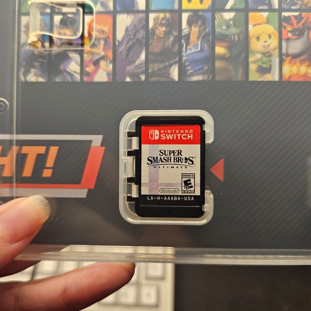 Super Smash Bros. Ultimate Nintendo Switch Game (Category: Nintendo) located in Quezon City. Submitted by akeawei (Listing ID 1454787853, Image 2). Description: - Super Smash Bros. Ultimate for Nintendo Switch - Includes game cartridge and original case - All characters unlocked and ready for play - Ideal for multiplayer parties and solo gaming sessions - Experience epic fighting action!.