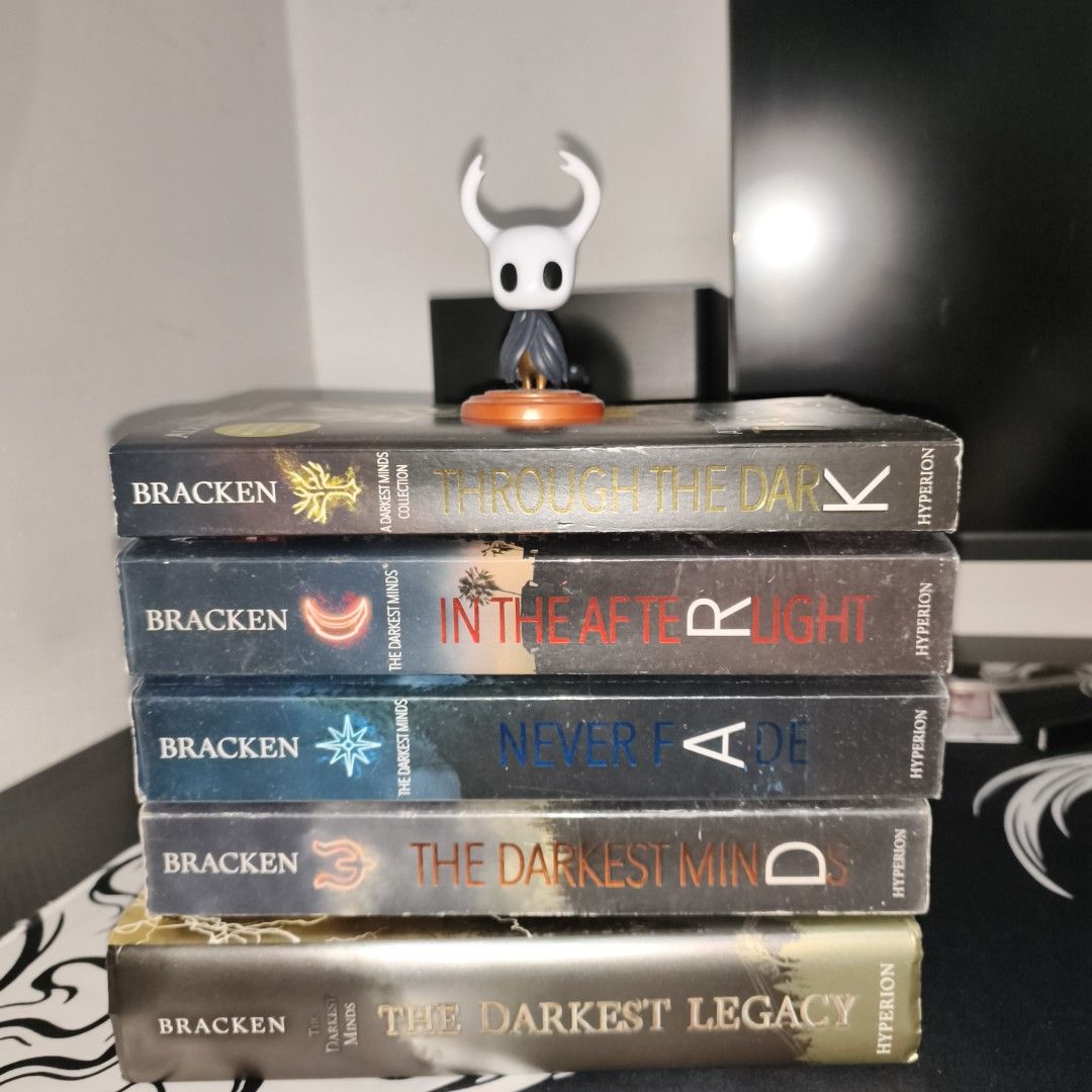 The Dark Minds Collection By Alexandra Bracken (Category: Storybooks) located in Manila. Submitted by threexx (Listing ID 1454939582, Image 1). Description: FOR SALE | THE DARKEST MINDS COLLECTION 📚🖤 Selling my complete 5-book The Darkest Minds collection by Alexandra Bracken. 📖 The Darkest Minds — Paperback 📖 Never Fade — Paperback 📖 In the Afterlight — Paperback 📖 Through the Dark — Paperback 📕 The Darkest Legacy — Hardcover ₱1,800 for t
