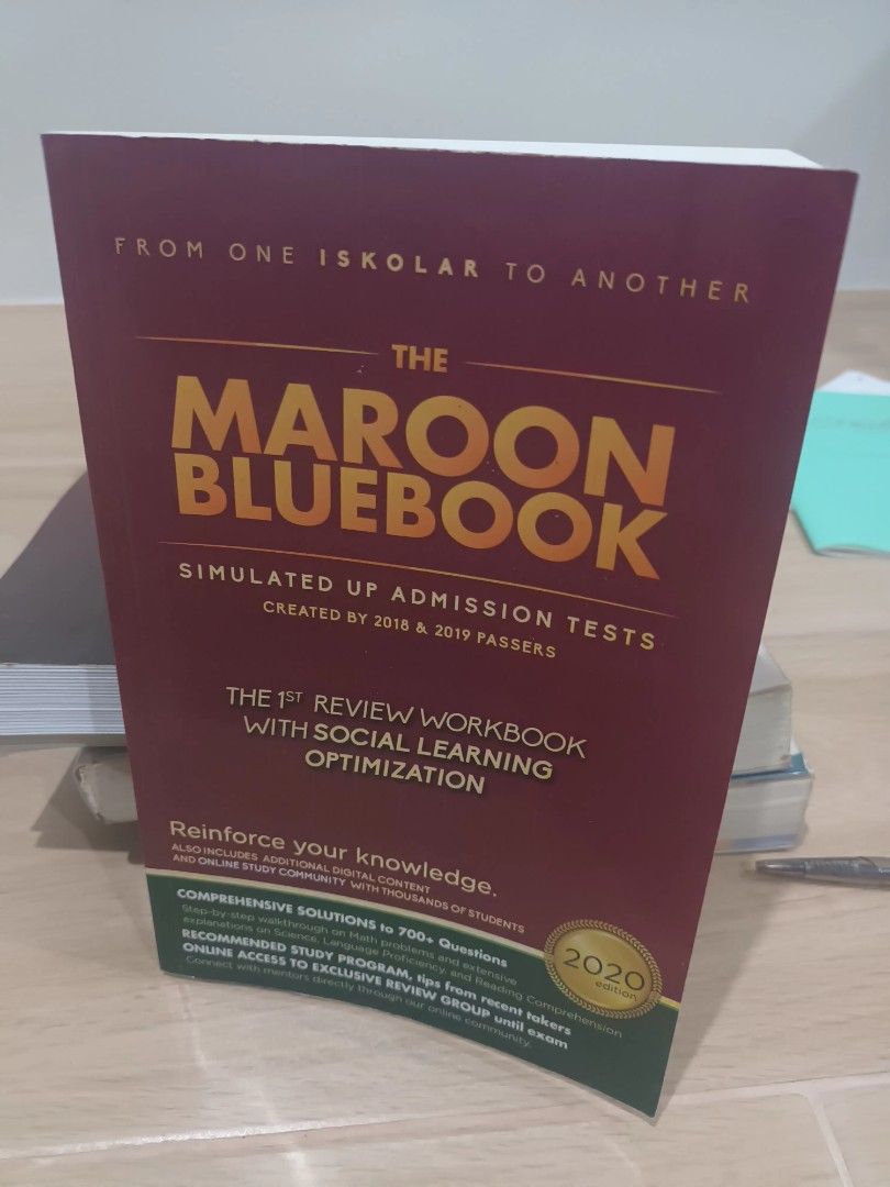 The Maroon Bluebook 2020 edition (Category: Textbooks) located in Paranaque City. Submitted by advc123 (Listing ID 1454897281, Image 1). Description: the maroon bluebook reviewer 2020 edition like new, didnt use much.