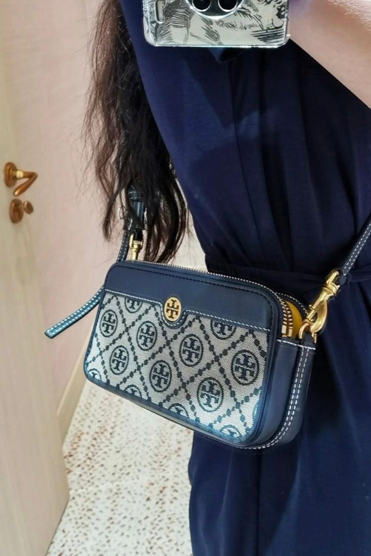 Tory Burch Monogram Phone Crossbody Bag (Complete inclusion), Women's ...