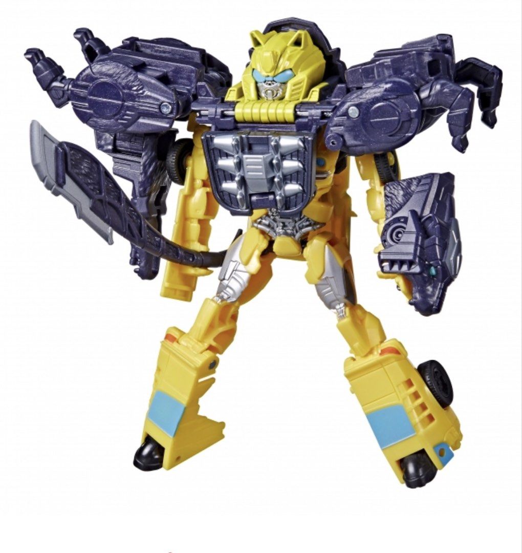 Transformers Bumblebee Set (Category: Action & Battle Toys) located in Kuala Lumpur. Submitted by roseblossom94 (Listing ID 1454919920, Image 3). Description: Transformers Rise of the Beasts Bumblebee & Snarlsaber set. Includes Bumblebee (robot/car) and Snarlsaber (panther). Figures combine for Beast Alliance play. Perfect for movie fans!.