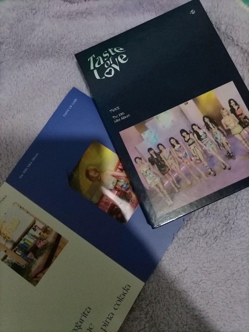TWICE Unsealed Albums Bundle (Category: CDs & DVDs) located in Manila. Submitted by jasalexiz (Listing ID 1454805034, Image 3). Description: - TWICE Album Collection - Includes: 'Eyes Wide Open' Album - Includes: 'Taste of Love' Album - Includes: 'Twicetagram' Album - Comes with various TWICE Album inclusions - Includes TWICE Stickers - All items shown in the photos are included - Perfect for any ONCE fan!.