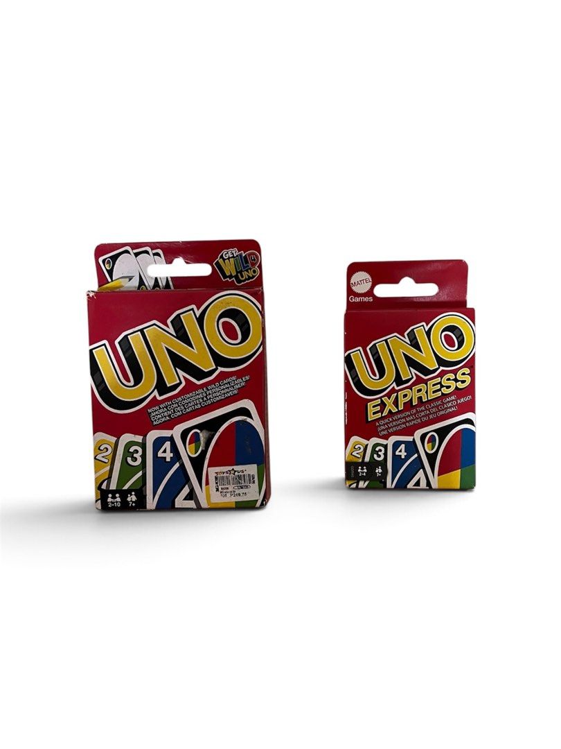 UNO Card Games: UNO and UNO Express (Category: Board Games & Puzzles) located in Quezon City. Submitted by good.society (Listing ID 1447735235, Image 1). Description: UNO Card Games: Classic UNO & UNO Express Notes: - Lightly Used - Bundle includes “Classic UNO” and “UNO Express” PM for more details or inquires :) .