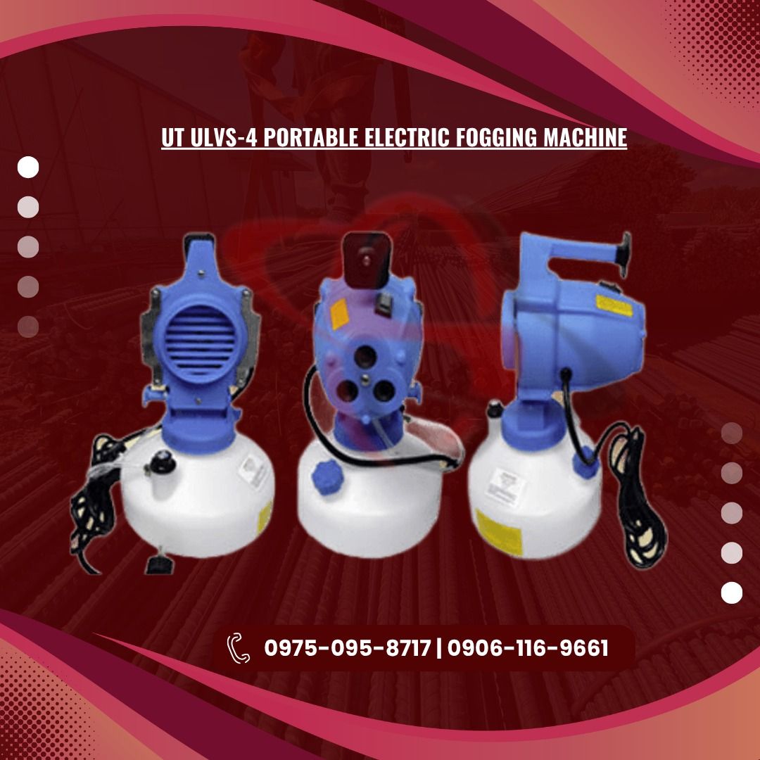 UT ULVS-4 PORTABLE ELECTRIC FOGGING MACHINE (Category: Home Improvement Tools & Accessories) located in Caloocan City. Submitted by jepoy_southendconstruction (Listing ID 1454762217, Image 1). Description: 𝕆ℕ 𝕊𝕋𝕆ℂ𝕂 – ℍ𝕚𝕘𝕙-ℚ𝕦𝕒𝕝𝕚𝕥𝕪 𝕀𝕟𝕕𝕦𝕤𝕥𝕣𝕚𝕒𝕝 & ℂ𝕠𝕟𝕤𝕥𝕣𝕦𝕔𝕥𝕚𝕠𝕟 𝕄𝕒𝕥𝕖𝕣𝕚𝕒𝕝𝕤 𝕃𝕠𝕠𝕜𝕚𝕟𝕘 𝕗𝕠𝕣 𝕢𝕦𝕒𝕝𝕚𝕥𝕪 𝕔𝕠𝕟𝕤𝕥𝕣𝕦𝕔𝕥𝕚𝕠𝕟 𝕒𝕟𝕕 𝕙𝕒𝕣𝕕𝕨𝕒𝕣𝕖 𝕞𝕒𝕥𝕖𝕣𝕚𝕒𝕝𝕤? 𝕎𝕖 𝕤𝕦𝕡𝕡𝕝𝕪 𝕒 𝕨𝕚𝕕𝕖 𝕣𝕒