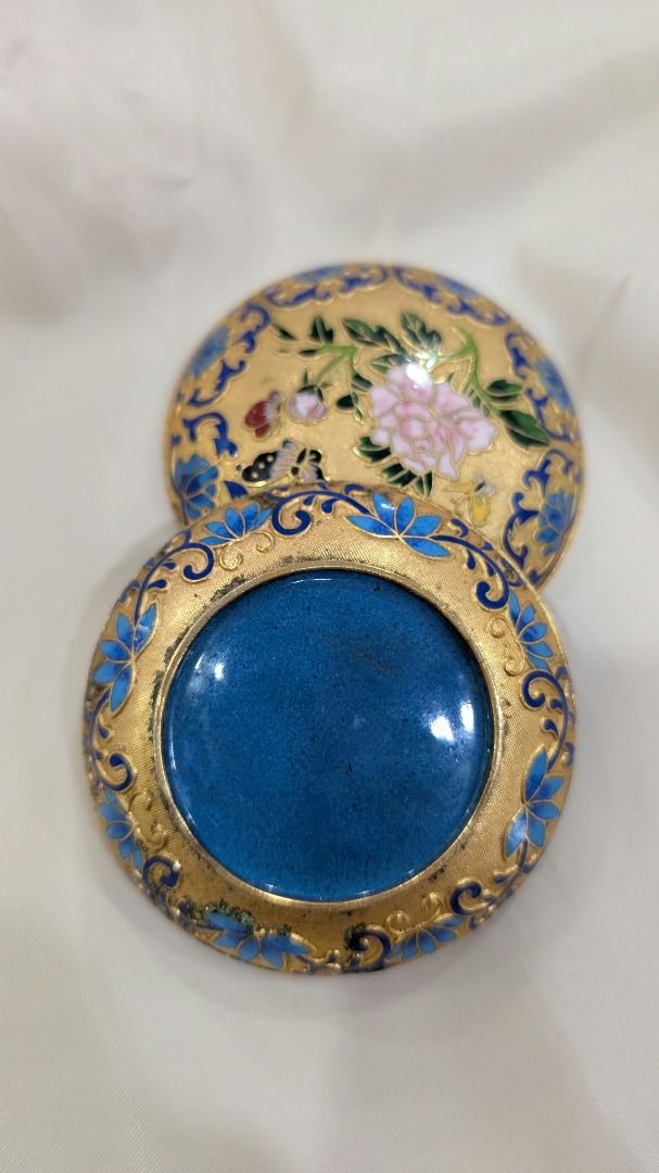 Vintage Chinese cloisonne metal container, Women's Fashion, Jewelry ...