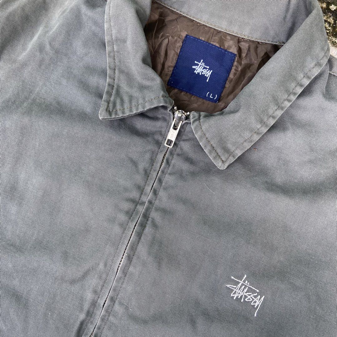 Vintage Y2k Stussy Harrington Jacket (Category: Activewear) located in Dasmarinas. Submitted by thrift2gems (Listing ID 1454833551, Image 2). Description: Vintage Y2k Stussy Harrington Jacket✨ -WIDTH: 27 -LENGTH: 27.5 -COLOR RATE: 8/10 VINTAGE CONDI -CONDITION: 8/10 VINTAGE CONDI -ISSUE: CHECK PICS.
