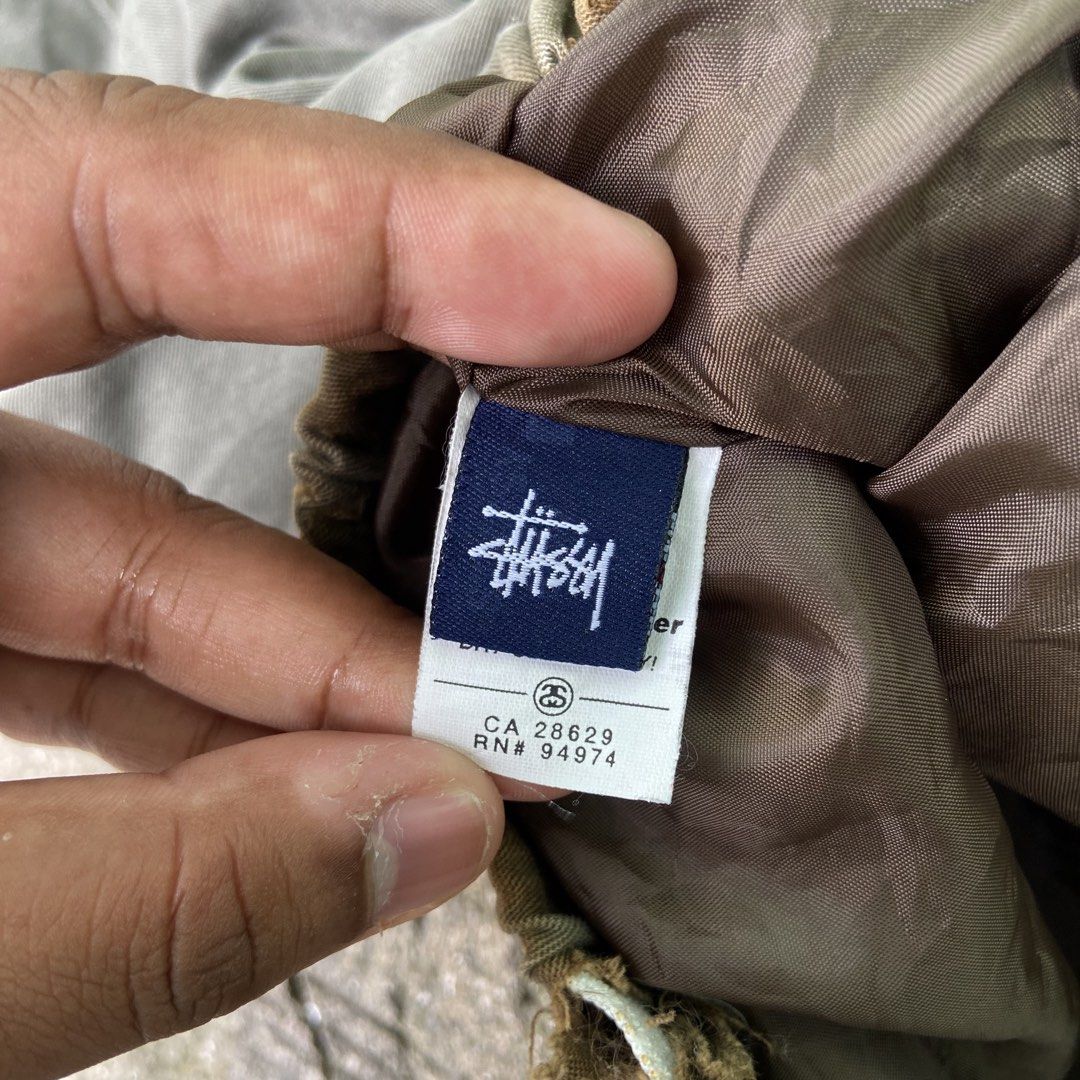 Vintage Y2k Stussy Harrington Jacket (Category: Activewear) located in Dasmarinas. Submitted by thrift2gems (Listing ID 1454833551, Image 3). Description: Vintage Y2k Stussy Harrington Jacket✨ -WIDTH: 27 -LENGTH: 27.5 -COLOR RATE: 8/10 VINTAGE CONDI -CONDITION: 8/10 VINTAGE CONDI -ISSUE: CHECK PICS.