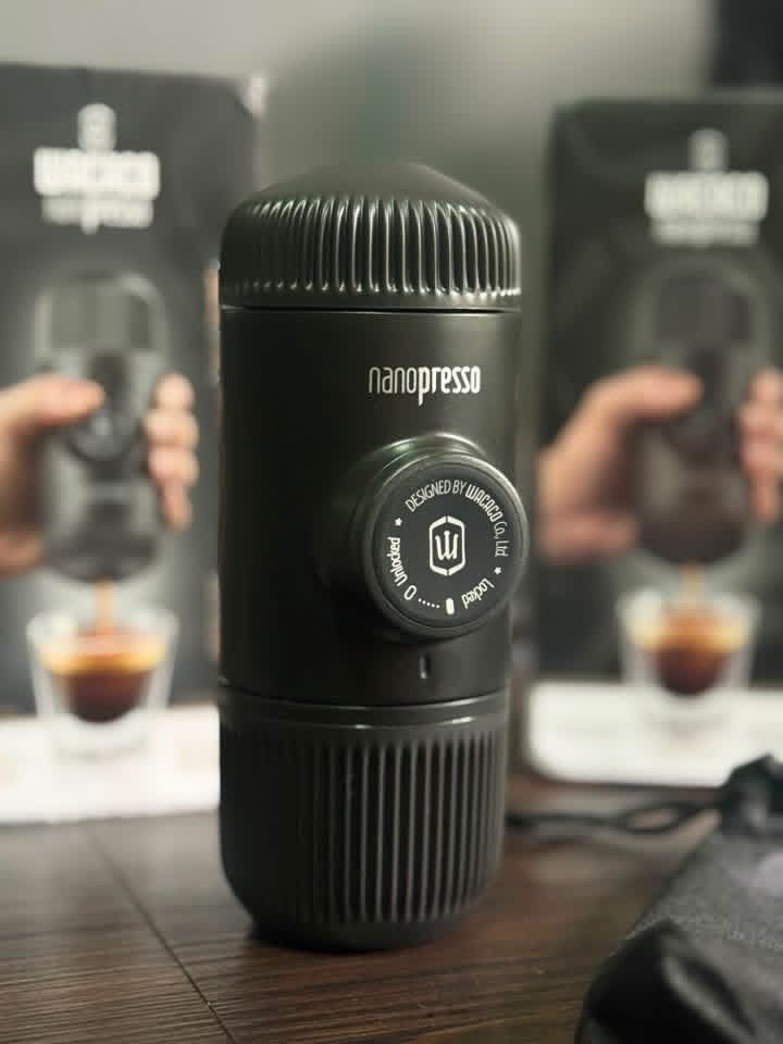 Wacaco Nanopresso Portable Espresso Maker (Category: Coffee Machines & Makers) located in Mandaluyong City. Submitted by fierceshark.44ce3c (Listing ID 1454803178, Image 3). Description: - Wacaco Nanopresso: Your portable espresso solution. - Compact and incredibly easy to use. - Ideal for travel, camping, or even home brewing. - Brew delicious, authentic espresso wherever you are. - Includes all accessories visible in the photos..