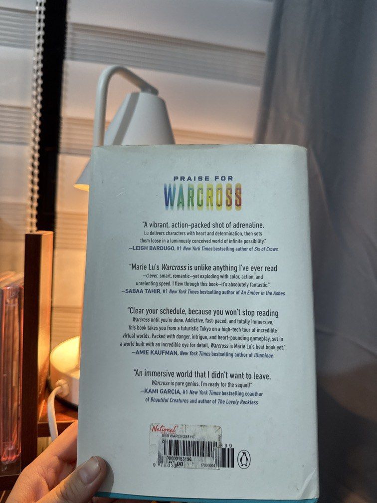 War Cross by Marie Lu (Category: Storybooks) located in Meycauayan. Submitted by daebaaaeee (Listing ID 1454877537, Image 3). Description: - see pics for condi - with foxing - preloved so manage your expectations sf will be shouldered by the buyer. mod: lalamove / jnt.