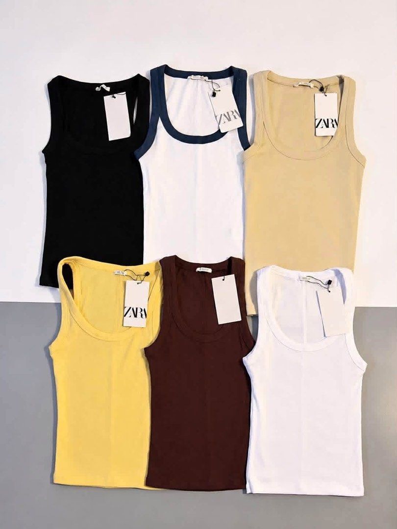 Zara Basic Top YELLOW (Category: Sleeveless) located in Pila. Submitted by lia_0725 (Listing ID 1454783384, Image 2). Description: s,m available yellow available .