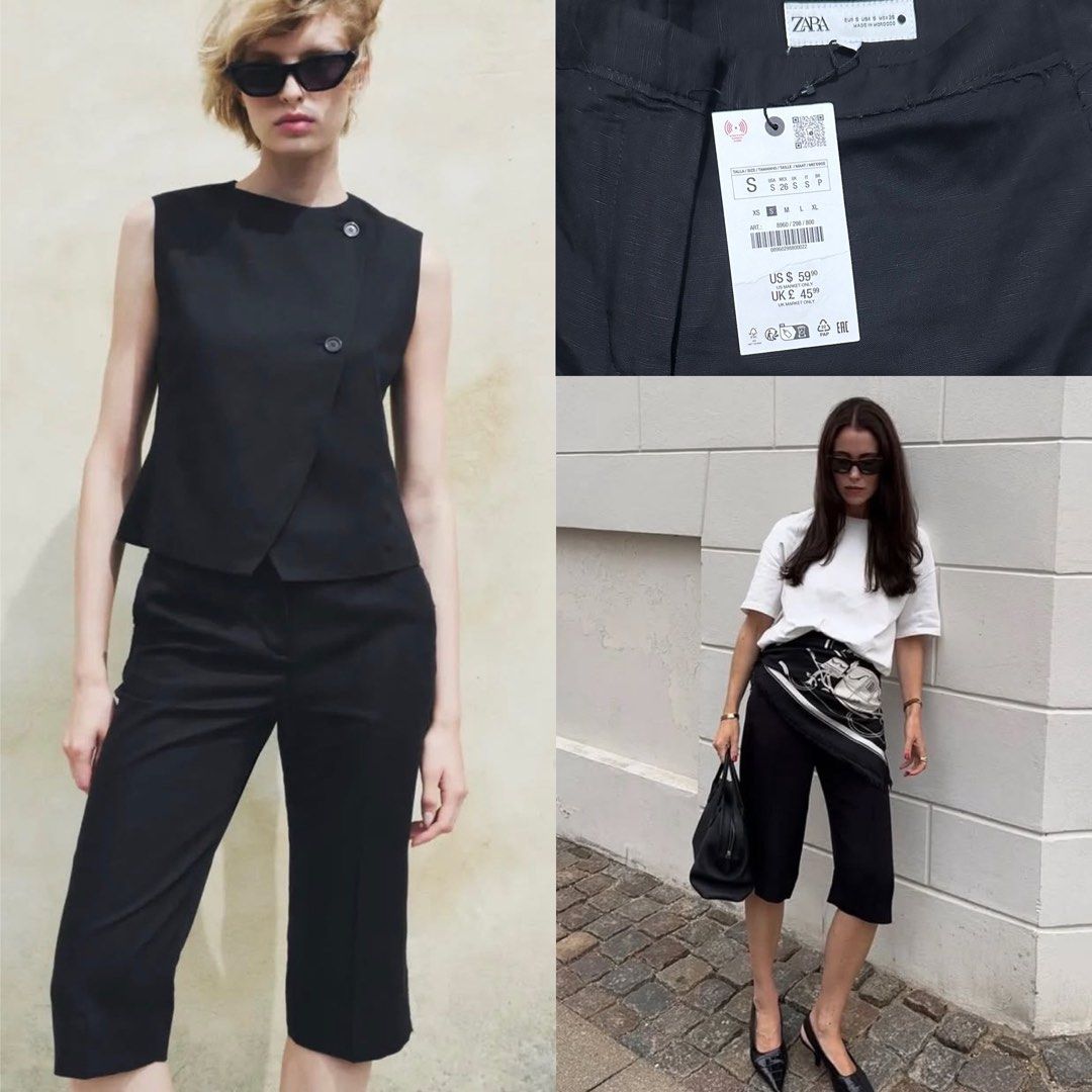 ZARA Collection Long Straight Bermuda Shorts (Category: Other Bottoms) located in Manila. Submitted by ccollection_ (Listing ID 1454922738, Image 1). Description: Waistline 27.