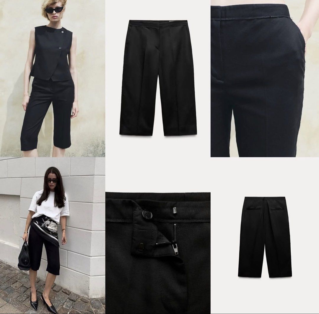 ZARA Collection Long Straight Bermuda Shorts (Category: Other Bottoms) located in Manila. Submitted by ccollection_ (Listing ID 1454922738, Image 2). Description: Waistline 27.