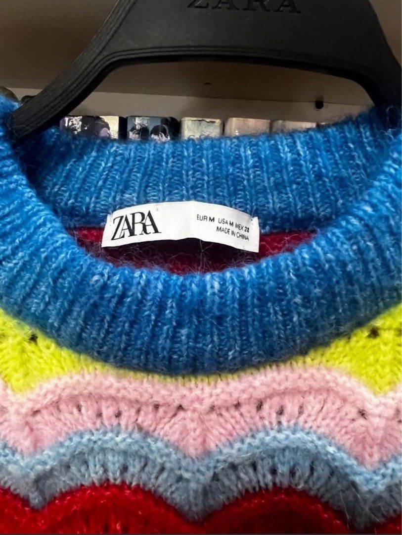 Zara Colorful Knit Vest (Category: Sleeveless) located in Cainta. Submitted by chainm (Listing ID 1454804675, Image 2). Description: Can fit Small to Large body frame LP Listed! No lowballing❗️.