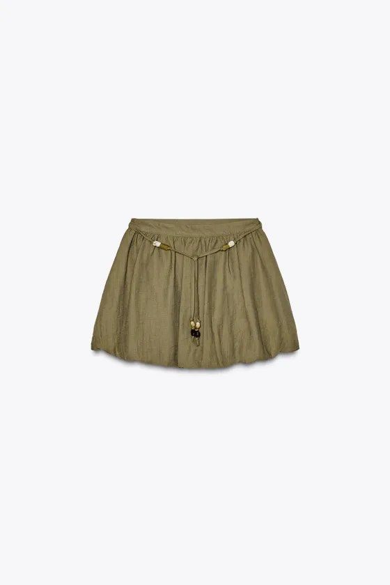 ZARA Dark Khaki Baloon Skirt (Category: Skirts) located in Manila. Submitted by ccollection_ (Listing ID 1454911717, Image 2). Description: .