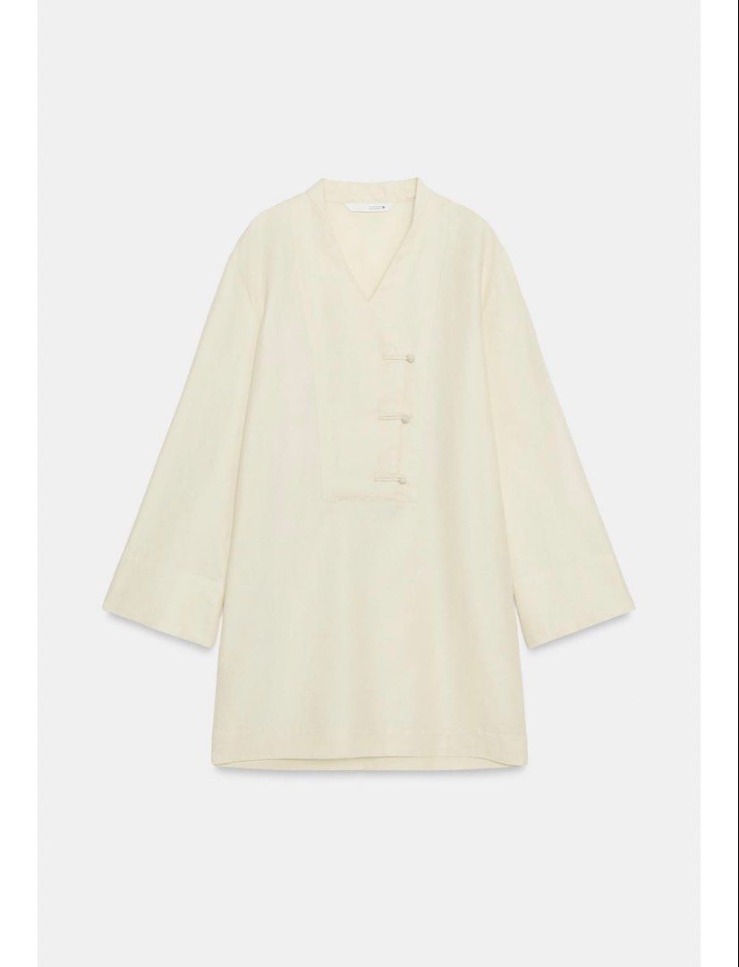 Zara mini dress (Category: Announcements) located in Las Pinas. Submitted by silvader (Listing ID 1454903753, Image 3). Description: Bnwt Medium Ecru Linen blend.