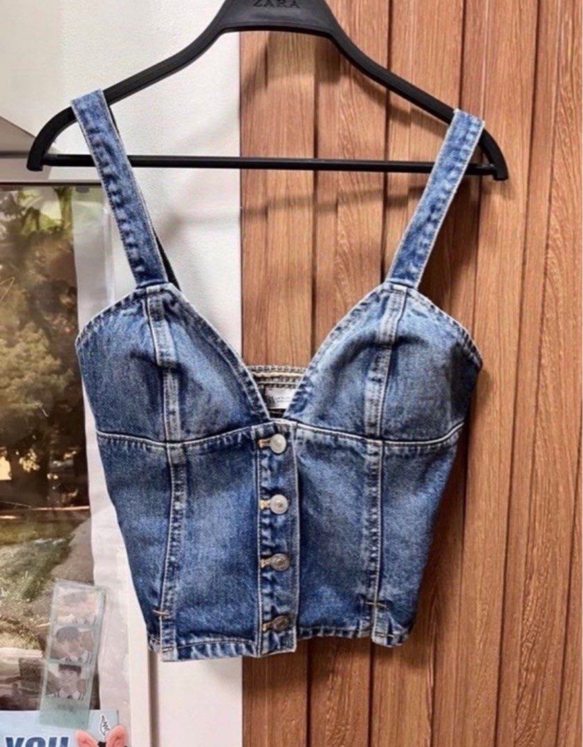 Zara TRF Denim Top (Category: Sleeveless) located in Cainta. Submitted by chainm (Listing ID 1454805691, Image 1). Description: LP Listed! No lowballing❗️.