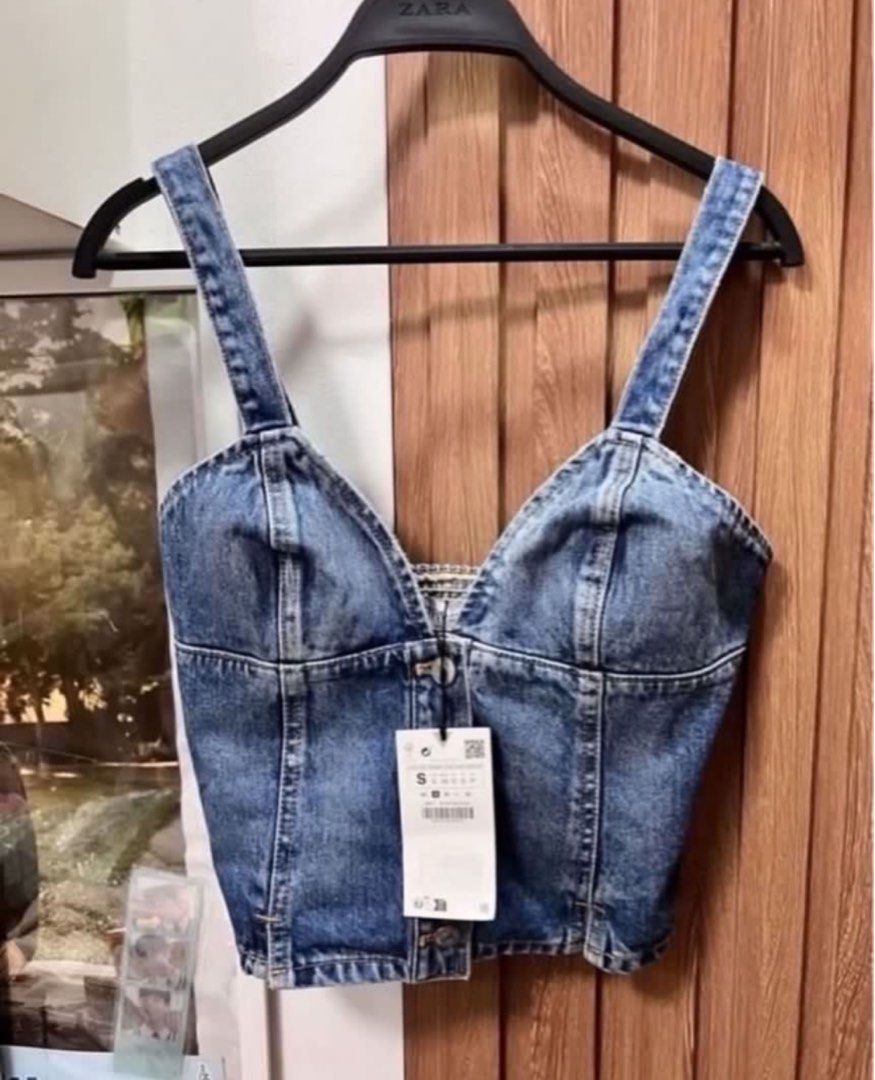 Zara TRF Denim Top (Category: Sleeveless) located in Cainta. Submitted by chainm (Listing ID 1454805691, Image 2). Description: LP Listed! No lowballing❗️.