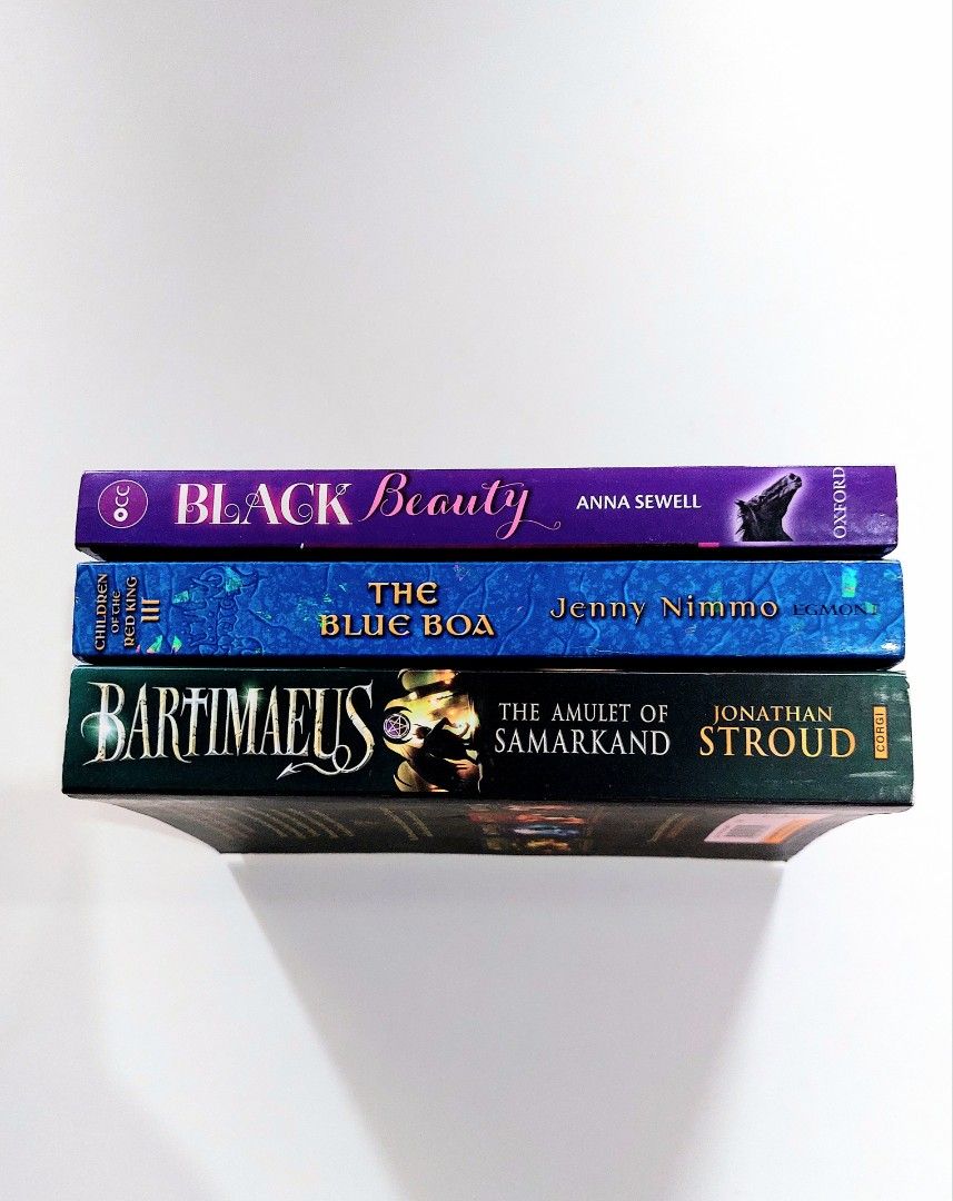 120 each | Black Beauty, The Blue Boa, Bartimaeus (Category: Storybooks) located in Tanauan. Submitted by solanareads (Listing ID 1455034940, Image 3). Description: 📚 major bookshelf clean out / clearance sale ~ — P120 each — RFS: decluttering my bookshelves and switching to digital books — MOP: Gcash | fast shipping *feel free to send a message if you wish to negotiate the price :).