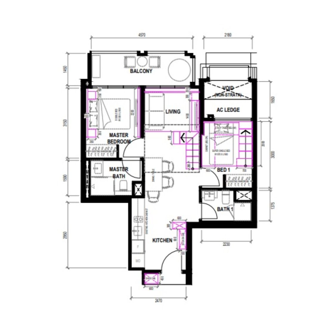 2D layout plan (Category: Art & Prints) located in Singapore. Submitted by mac313 (Listing ID 1455056339, Image 6). Description: ✨ 2D layout plan (CAD Drawing) ✨ CAD drawing floor plan or any drawings Required information: -Jpg/png or PDF file of desired product or layout with dimension For your information: - I do not go for site/ site measurement - All completed works will sent to your phone - 100% full payment before proceed drawing - PayNow/ 