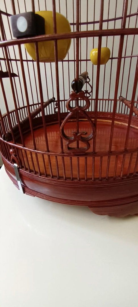 64支生漆竹製雀鳥籠, 寵物用品, 寵物家品及其他- Carousell