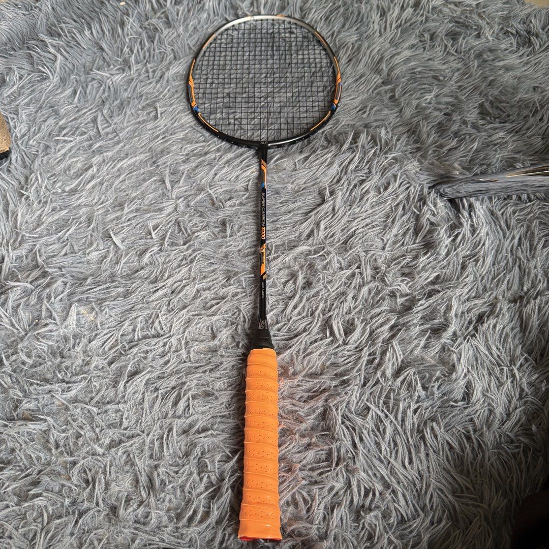 ALPSPORT Super Carbon 3000 Badminton Racket (Category: Racket and Ball Sports) located in Manila. Submitted by kaesi3393 (Listing ID 1455022045, Image 1). Description: - ALPSPORT Super Carbon 3000 badminton racket - Super light at only 52g - Can handle high string tension up to 35 lbs - Made with Nano Carbon construction - Ideal for training or casual play - Lightweight 4U - Super Carbon / Nano Carbon - Original stock strings - Orange grip - Blac