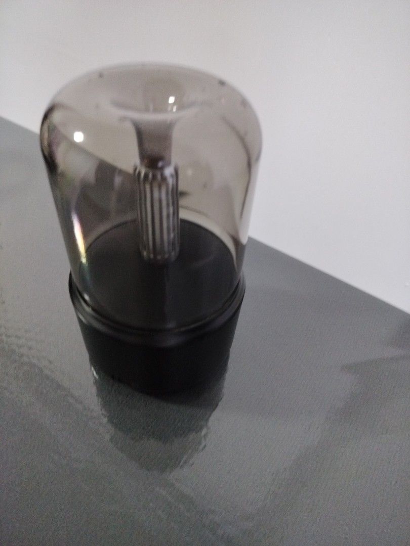 Aroma diffuser (Category: Everything Else) located in Singapore. Submitted by queeniegoh78402 (Listing ID 1455038780, Image 3). Description: - Elegant smoky glass dome cloche aroma diffuser -USB charge -woth orange light - Sturdy black round base .