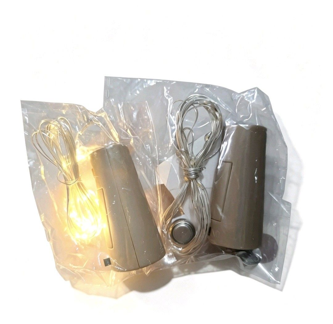 AS IS - Battery Operated LED Cork String Lights Warm White (Category: Lighting) located in Quezon City. Submitted by ana-chan (Listing ID 1455085764, Image 1). Description: as is condition.