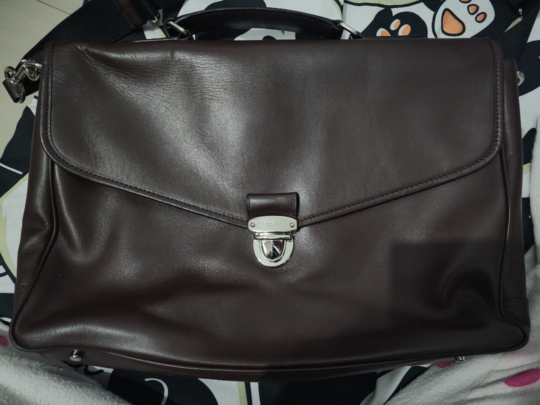 Authentic Coach Leather Briefcase Dark Brown (Category: Briefcases) located in Manila. Submitted by christiana35643 (Listing ID 1455080468, Image 1). Description: RF: decluttering Authentic Coach bag with certificate of authentication I bought this in Japan Komehyo and haven't used it at all. Thought others could use it more. Please pm for more authentication details. Payment is accepted thru gcash. .
