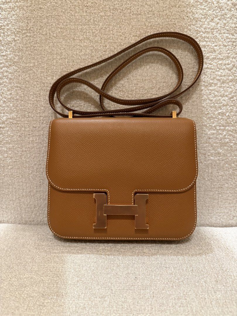 Authentic Hermes Constance 18 (Category: Luxury Bags & Wallets) located in Taguig. Submitted by whiluxph (Listing ID 1454956586, Image 1). Description: Stamp U Comes with box, dust bag, and booklet With Legit grails authentication. .