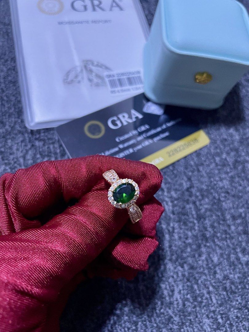 AUTHENTIC GREEN MOISSANITE ADJUSTABLE RING (Category: Rings) located in Cavite. Submitted by AlwaysGiveBack (Listing ID 1455136897, Image 3). Description: AUTHENTIC GREEN MOISSANITE ADJUSTABLE RING Facts about Moissanite 💎 Second hardest gemstone to Diamond 💎 More brilliant than diamond 💎 More fire & sparkle than any other gemstones Details: - Perfect gift - Fits all sizes, adjustable - With GRA certificate - FREE jewelry box ₱1,500 only .