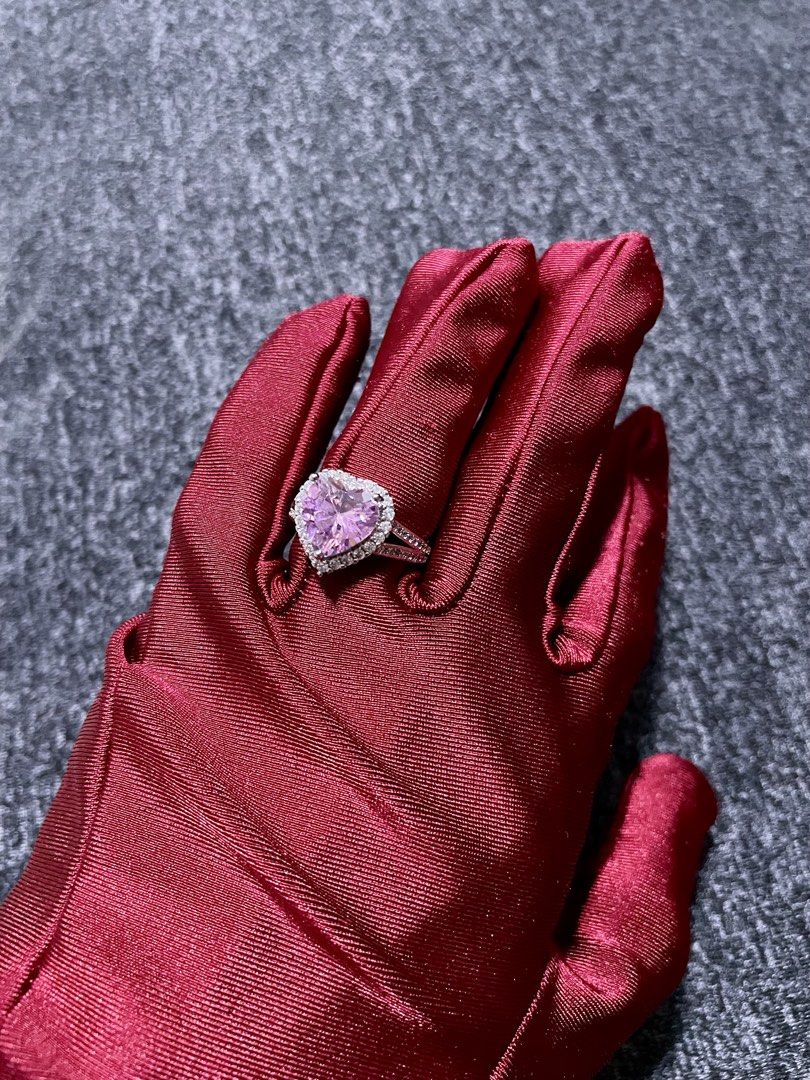 AUTHENTIC MOISSANITE PINK HEART ADJUSTABLE RING (Category: Rings) located in Cavite. Submitted by AlwaysGiveBack (Listing ID 1455132013, Image 3). Description: AUTHENTIC MOISSANITE PINK HEART ADJUSTABLE RING Facts about Moissanite 💎 Second hardest gemstone to Diamond 💎 More brilliant than diamond 💎 More fire & sparkle than any other gemstones Details: - Perfect gift - Fits all sizes, adjustable - With GRA certificate - FREE jewelry box ₱1,500 